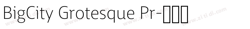 BigCity Grotesque Pr字体转换 BigCity Grotesque Pr字体转换